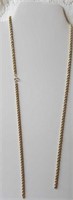 14 KT gold rope chain, needs repair