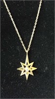 14 KT gold Wishing Star Pendant necklace
