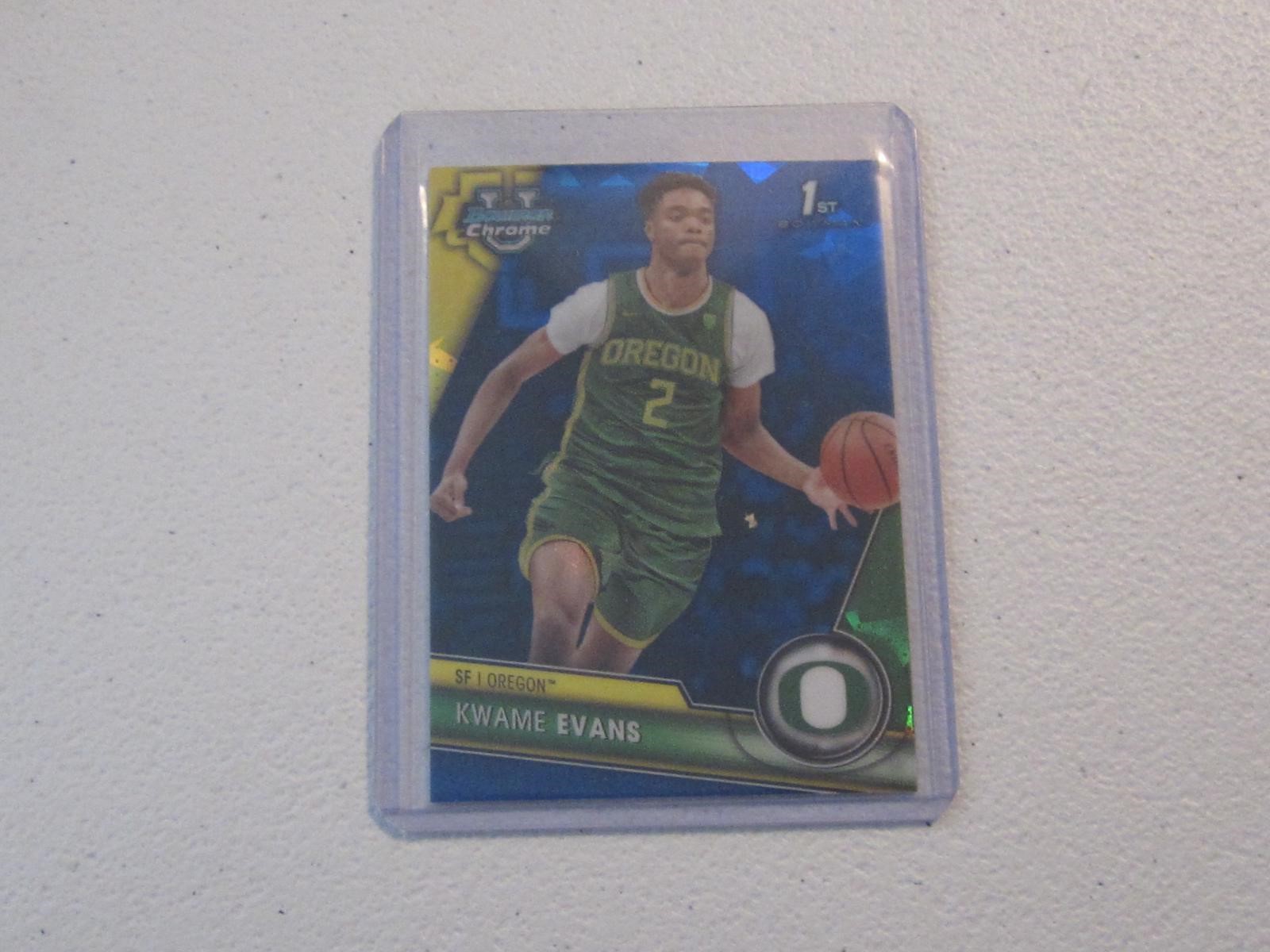 2024 BOWMAN U CHROME KWAME EVANS SAPPHIRE