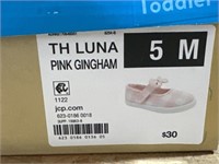 $30  TH Luna Pink Gingham Size 5 M
