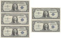 (5) 1935 & 1957 $1 Silver Certificates