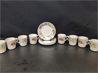Corelle Chutney - 8  7/14" plates and 8 coffee