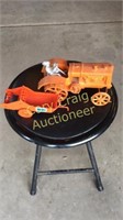 Allison Chalmers Cast Iron Tractor With Spreader