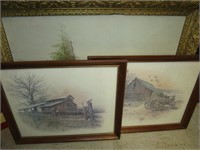 Old Framed Pictures - LOCAL PICKUP ONLY