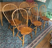 Set of 6 D.R. Dimes Windsor Chairs