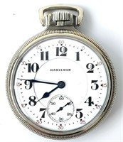 1924 Hamilton Grade 992 Open Face Pocket Watch