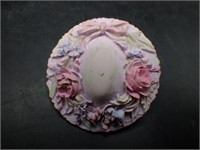 Porcelain Pink Roses Hat Brooch