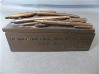 Heavy Pen and Pencil Holder w/ Hemingway Quote