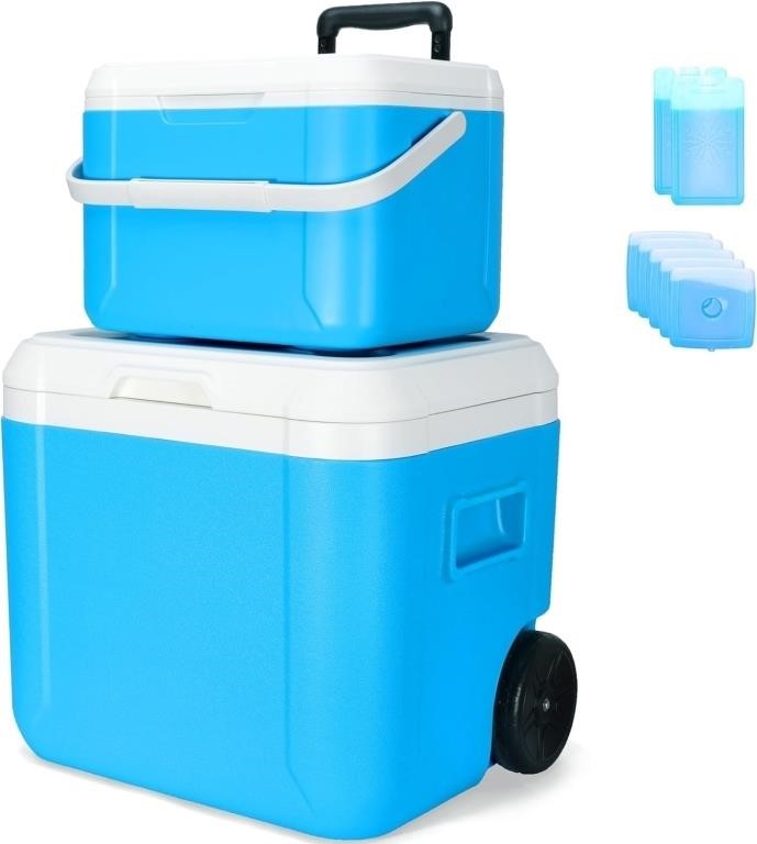 52 & 18 Quart Insulated Ice Chest Box