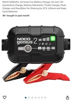 NOCO GENIUS2, 2A Smart Car Battery Charger, 6V