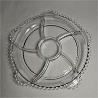 Candlewick relish tray