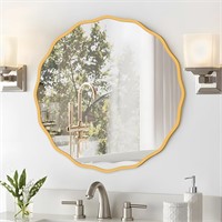 Round Mirror for Wall - Gold 20 Inch