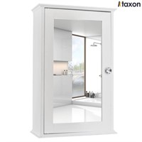 N3106  Ktaxon Mirrored Bathroom Cabinet White