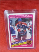 1983-84 OPC Wayne Gretzky Record Breaker Hockey