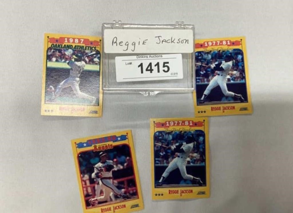 Reggie Jackson basball collectors cards