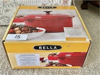 Bella enamel cast iron dutch oven --5 qt.