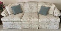 King Hickory floral sofa --86" long