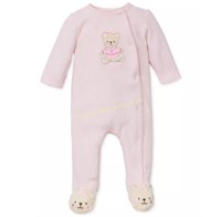 LITTLE ME 3M Sweet Bear Footed Snap Coverall