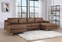 HH75997 Candace Saddle Double Chaise Sectional