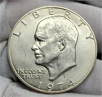 1974-S Ike Silver Dollar