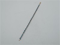 10K Yellow Gold London Blue Topaz Bracelet