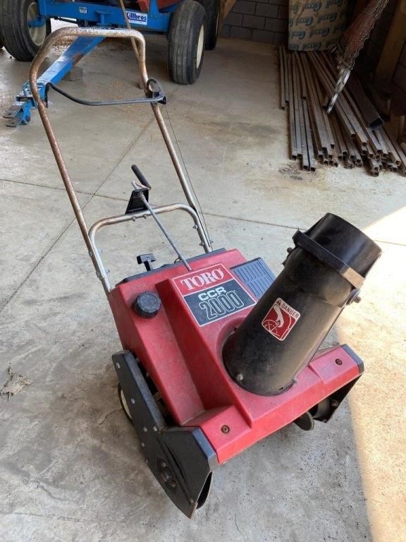 old Toro snow blower