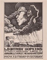 AWHQ Lightnin' Hopkins Handbill Jim Franklin