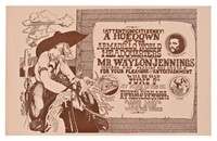 AWHQ Waylon Jennings Concert Poster