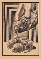 Jim Franklin "Acrylic Armadillo" Poster