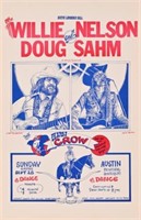 Willie Nelson/ Doug Sahm Longhorn Ball Poster