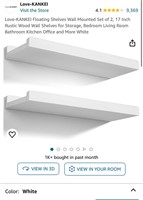 Love-KANKEI Floating Shelves Wall Mounted Set