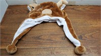 NEW Furry Reindeer Hat Youth Size 8-16