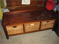 SHOE BENCH WITH STORAGE