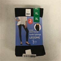 2 PACK WIDE WAISTBAND LEGGING SIZE XL