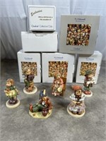 Hummel figurines, set of 6. With original boxes