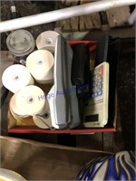 SMALL ADDING MACHINES, TAPE, STAPLER