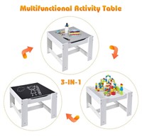 Retail $190  Kids Table and Chair Set, 3 in 1