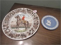 wedgwood dish & RCMP plate