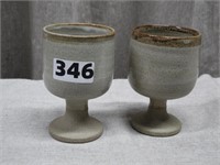 MCM Art Pottery Goblets