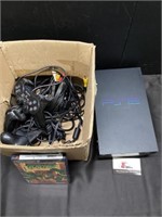 PlayStation 2 console, controllers and game