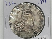 Vintage Lady 1oz .999 Silver Round