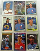 Sheet Of 9 Randy Johnson Baseball Cards