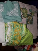 OLD TABLECLOTHS AND MATERIAL