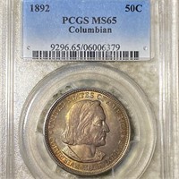 1892 Columbian Expo Half Dollar PCGS - MS65