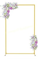 Outsunny 6.6FT Gold Wedding Arch  Rectangular Back