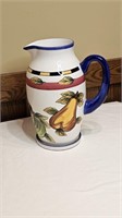 Hand Painted Pitcher w/Coaster
