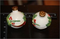 Christmas ornament salt & pepper shakers