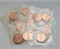 1964 to 1992 Sealed ProofLike Cent Coins