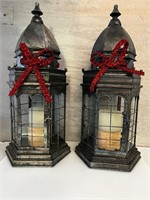 Large tall  lantern decor with candles