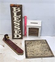 Thankful / Greatful Card Holder Box & Misc